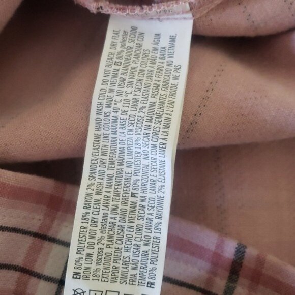Forever 21 Pink Plaid Preppy Mini Dress‎ Size S Summer Light Academia Party - Picture 7 of 7
